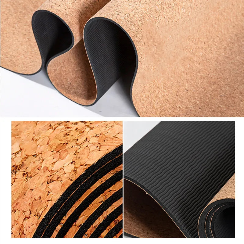 Natural Cork TPE Mat For Fitness
