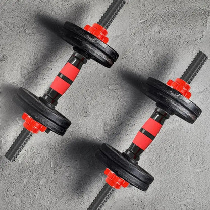 Gym Fitness Solid Steel Dumbbell Rod Bar